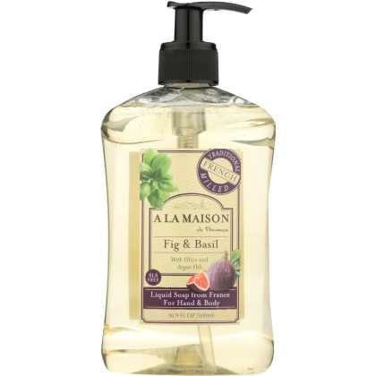 A LA MAISON: Fig & Basil Liquid Soap, 16.9 fl oz