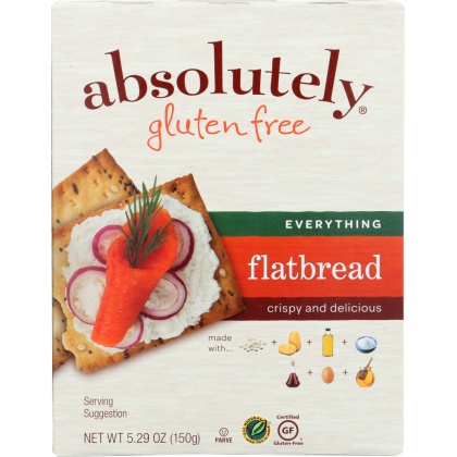 ABSOLUTELY GLUTEN FREE: Flatbread Everything, 5.29 oz