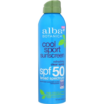 ALBA BOTANICA: Cool Sport Spray SPF 50, 6 oz