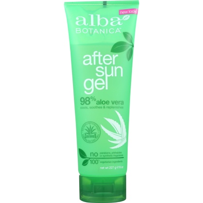 ALBA BOTANICA: Gel Aloe Vera After Sun 98%, 8 oz