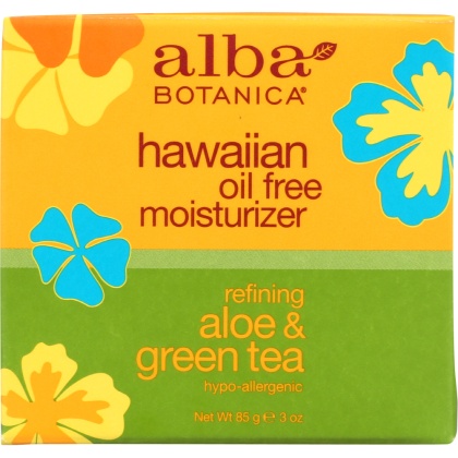 ALBA BOTANICA: Hawaiian Aloe and Green Tea Moisturizer Oil-Free, 3 oz