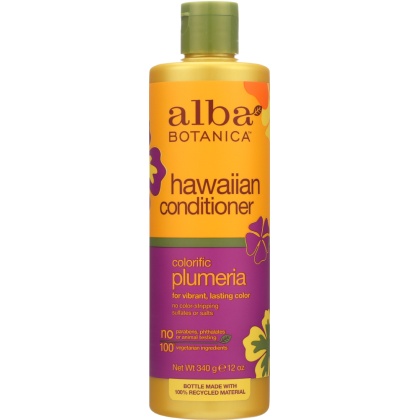 ALBA BOTANICA: Hawaiian Conditioner Colorific Plumeria, 12 oz