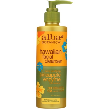 ALBA BOTANICA: Hawaiian Facial Cleanser Pineapple Enzyme, 8 oz