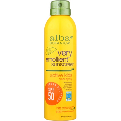 ALBA BOTANICA: Kids Spray Sunscreen Spf 50, 6 oz