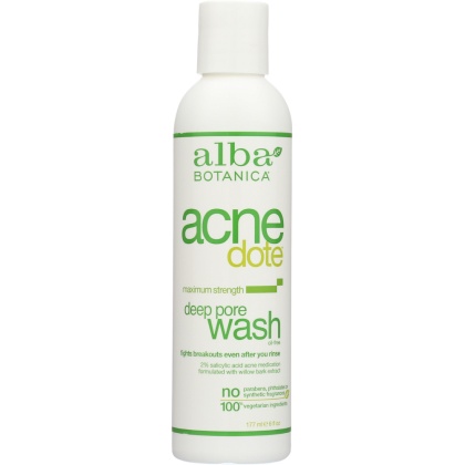 ALBA BOTANICA: Natural Acne Dote Deep Pore Wash Oil-Free, 6 oz