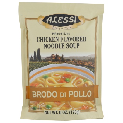 ALESSI: Brodo di Pollo Sicilian Chicken Flavored Noodle Soup, 6 Oz