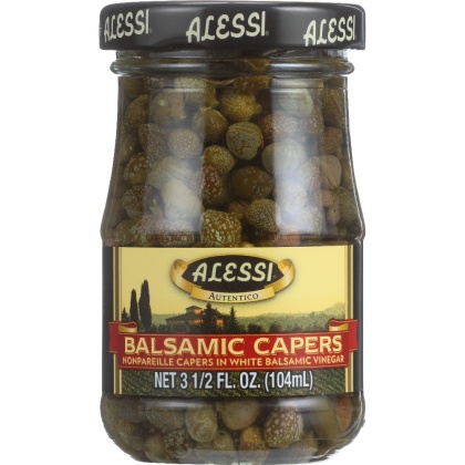 ALESSI: Nonpareille Capers in White Balsamic Vinegar, 3.5 Oz