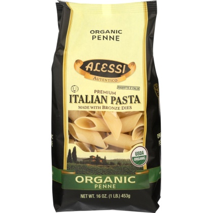 ALESSI: Penne Italian Pasta Organic, 16 oz