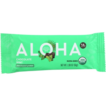 ALOHA: Chocolate Mint Protein Bar, 56 gm