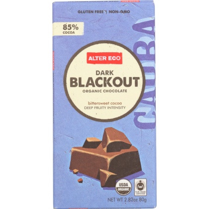 ALTER ECO: Organic Chocolate Dark Blackout, 2.82 oz