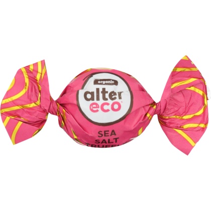 ALTER ECO: Organic Dark Chocolate Sea Salt Truffle, 0.42 oz