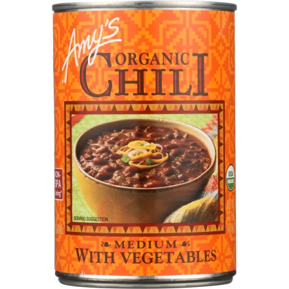 AMY\'S: Organic Chili Medium with Vegetables, 14.7 oz