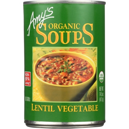 AMY\'S: Organic Lentil Vegetable Soup, 14.5 oz