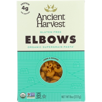 ANCIENT HARVEST: Organic Supergrain Pasta Elbows Gluten Free, 8 oz