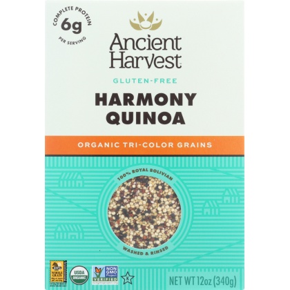 ANCIENT HARVEST: Quinoa Harmony Tri-Color Blend, 12 oz