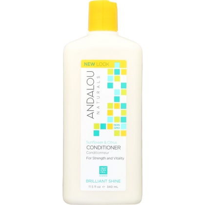 ANDALOU NATURALS: Brilliant Shine Conditioner Sunflower and Citrus, 11.5 Oz