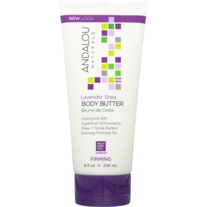 ANDALOU NATURALS: Firming Body Butter Lavender Shea, 8 Oz