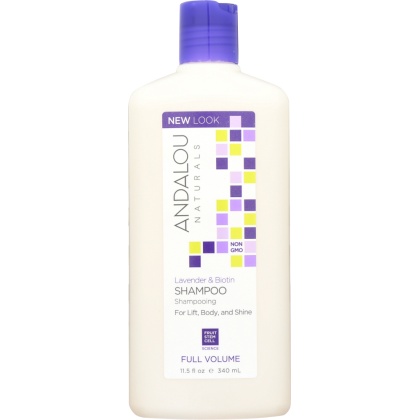 ANDALOU NATURALS: Full Volume Shampoo Lavender and Biotin, 11.5 Oz