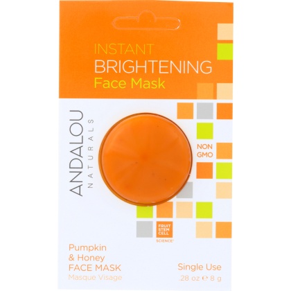 ANDALOU NATURALS: Instant Brightening Face Mask Pumpkin and Honey, 0.28 oz