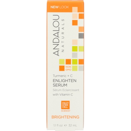 ANDALOU NATURALS: Turmeric + C Enlighten Serum Brightening, 1.1 Oz