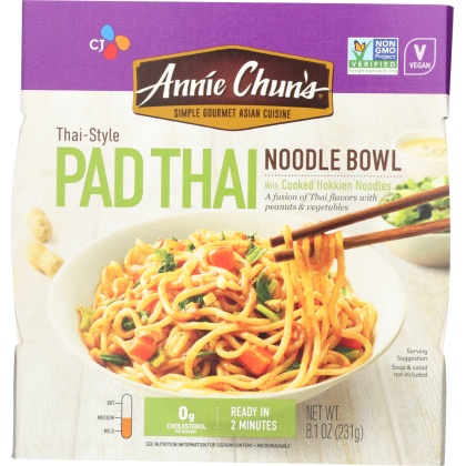 ANNIE CHUN\'S: Pad Thai Noodle Bowl Mild, 8.2 oz