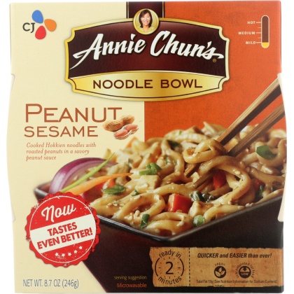ANNIE CHUN\'S: Peanut Sesame Noodle Bowl Mild, 8.7 oz