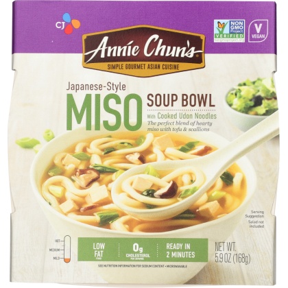 Annie Chuns All Natural Asian Cuisine Soup Bowl Miso, 5.9 Oz
