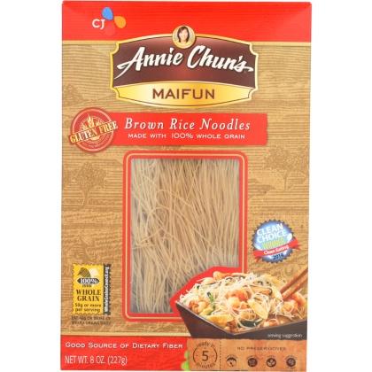 ANNIE CHUNS: Maifun Brown Rice Noodles, 8 oz