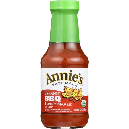 ANNIE\'S NATURALS: Organic BBQ Sauce Smoky Maple, 12 oz