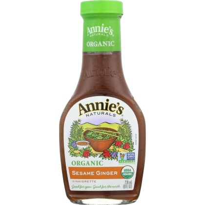 ANNIE\'S NATURALS: Organic Dressing Sesame Ginger Vinaigrette, 8 oz