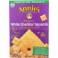 ANNIES HOMEGROWN: Organic White Cheddar Squares Crackers, 7.5 oz