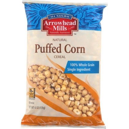ARROWHEAD MILLS: Natural Puffed Corn Cereal, 6 oz