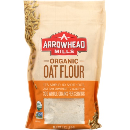 ARROWHEAD MILLS: Organic Oat Flour, 16 oz