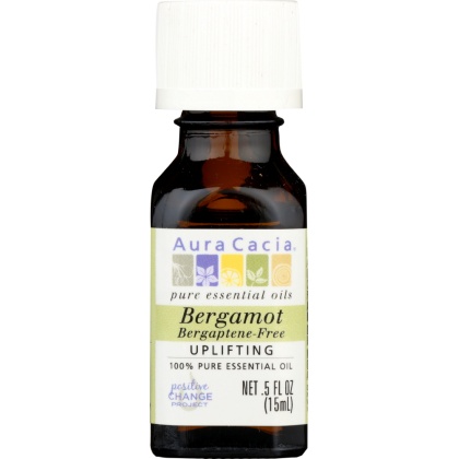 AURA CACIA: 100% Pure Essential Oil Bergamot, 0.5 Oz