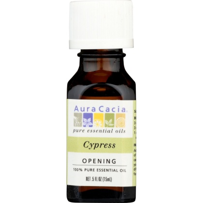 AURA CACIA: 100% Pure Essential Oil Cypress, 0.5 Oz