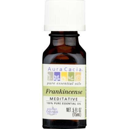 AURA CACIA: 100% Pure Essential Oil Frankincense, 0.5 Oz