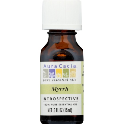 AURA CACIA: 100% Pure Essential Oil Myrrh, 0.5 Oz