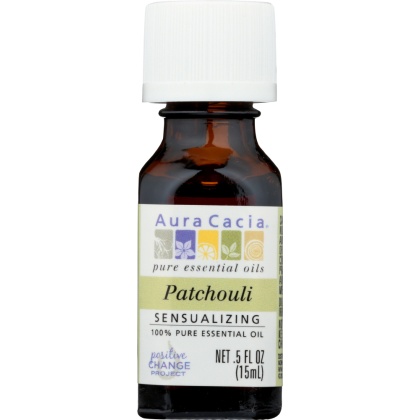 AURA CACIA: 100% Pure Essential Oil Patchouli, 0.5 Oz