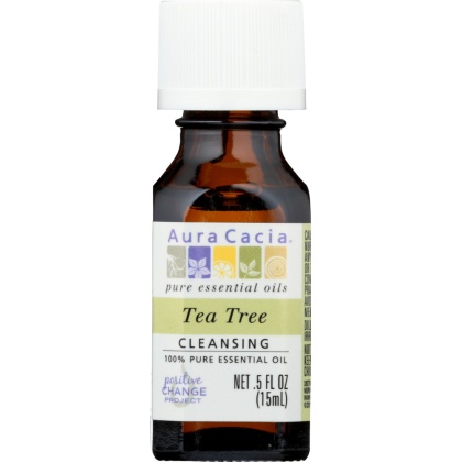 AURA CACIA: 100% Pure Essential Oil Tea Tree, 0.5 Oz