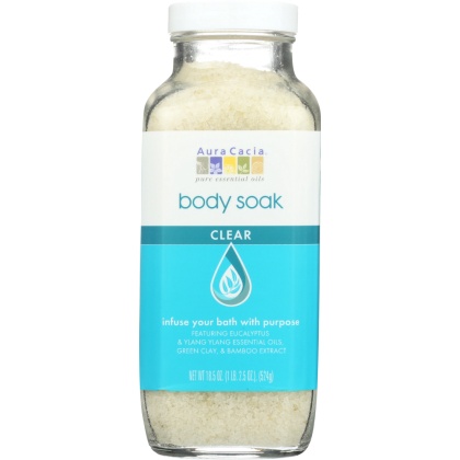 AURA CACIA: Clear Body Soak, 18.5 oz