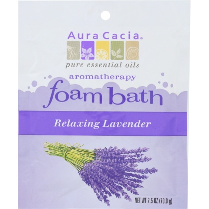 AURA CACIA: Foam Bath Relaxing Lavender, 2.5 oz