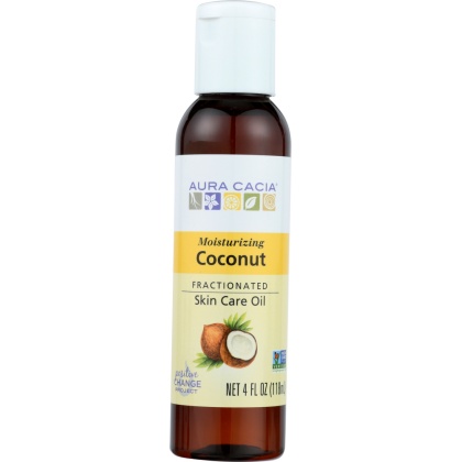 AURA CACIA: Oil Coconut Fractionated, 4 fo