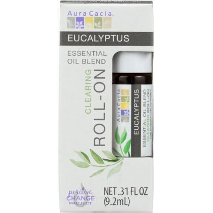 AURA CACIA: Oil Essential Roll-on Eucalyptus 0.31 oz