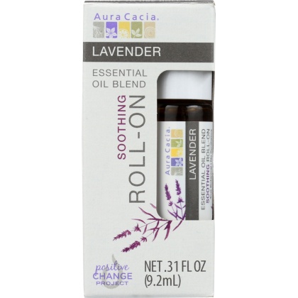 AURA CACIA: Oil Essential Roll-on Lavender 0.31 oz