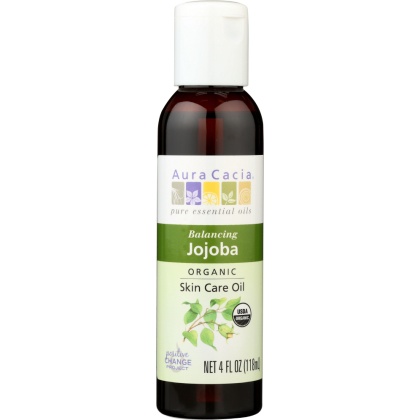 AURA CACIA: Organic Skin Care Oil Balancing Jojoba, 4 oz