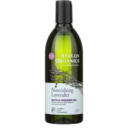 AVALON ORGANICS: Bath & Shower Gel Lavender, 12 oz