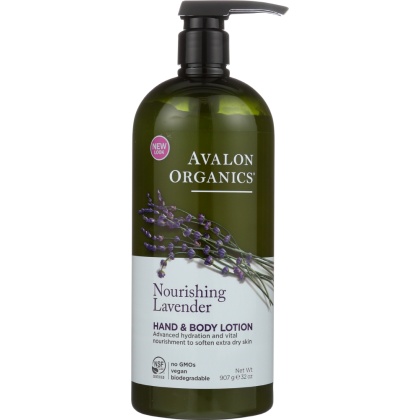 AVALON ORGANICS: Hand & Body Lotion Lavender, 32 oz