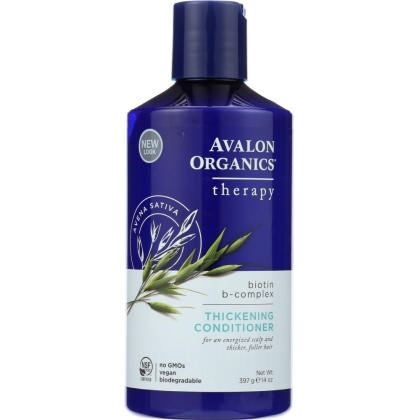 AVALON ORGANICS: Thickening Conditioner Biotin B-Complex Therapy, 14 oz