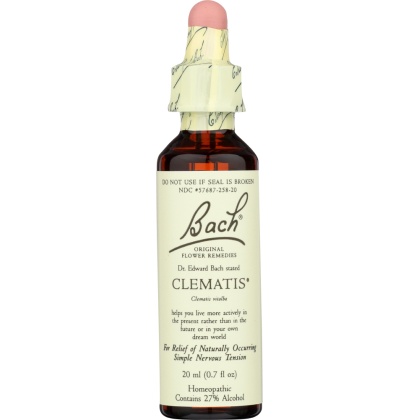 BACH ORIGINAL FLOWER REMEDIES: Clematis, 0.7 oz