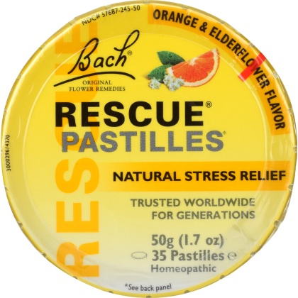 BACH: Original Flower Remedies Rescue Remedy Pastilles, 1.7 oz